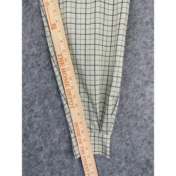 Peter Millar Plaid Long Sleeve Men's Button Down Shirt Green Brown Tan Plaid XL - Picture 5 of 8